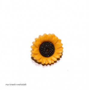 1 Stk Knopf Sonnenblume Dm 10mm